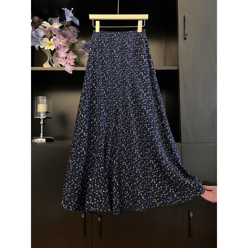 Irregular fish tail skirt with five line edging for women in summer, slim mid length skirt, fashionable and versatile commuting skirt for women