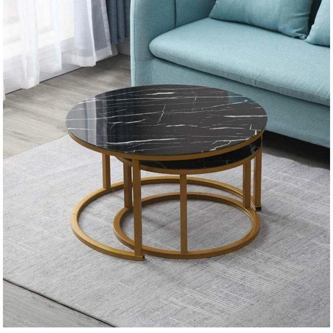 {BRAND NEW}Nesting Bree Nordic luxury coffee table 2 in 1 tables Marble effect,Tempered Glass Effect Dining Room Furniture Nesting Nordic luxury coffee table