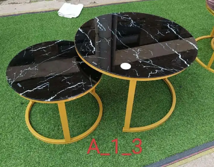 {BRAND NEW}Nesting Bree Nordic luxury coffee table 2 in 1 tables Marble effect,Tempered Glass Effect Dining Room Furniture Nesting Nordic luxury coffee table