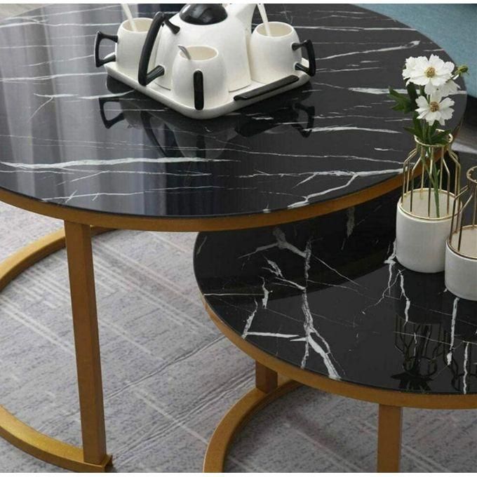 {BRAND NEW}Nesting Bree Nordic luxury coffee table 2 in 1 tables Marble effect,Tempered Glass Effect Dining Room Furniture Nesting Nordic luxury coffee table