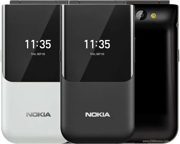 Nokia 2720 Flip Mobile, Mobile Phone, Dual Screen, Equipped with 4G Internet - Long Battery Life - Compact and Strong Dual Sim Card 4 GB Internal Memory, 512 MB RAM, Dual SIM Featured phone