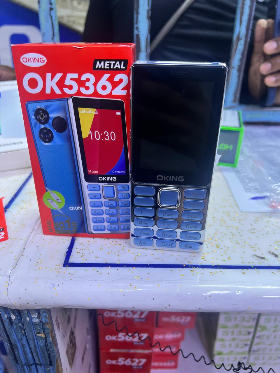 Oking OK5362 Metal Dual SIM Feature Phone WITH TORCH 1.77 inch dispaly Oking  kabambe katululu WITH BIG BATTERY  feature button phone featured phones