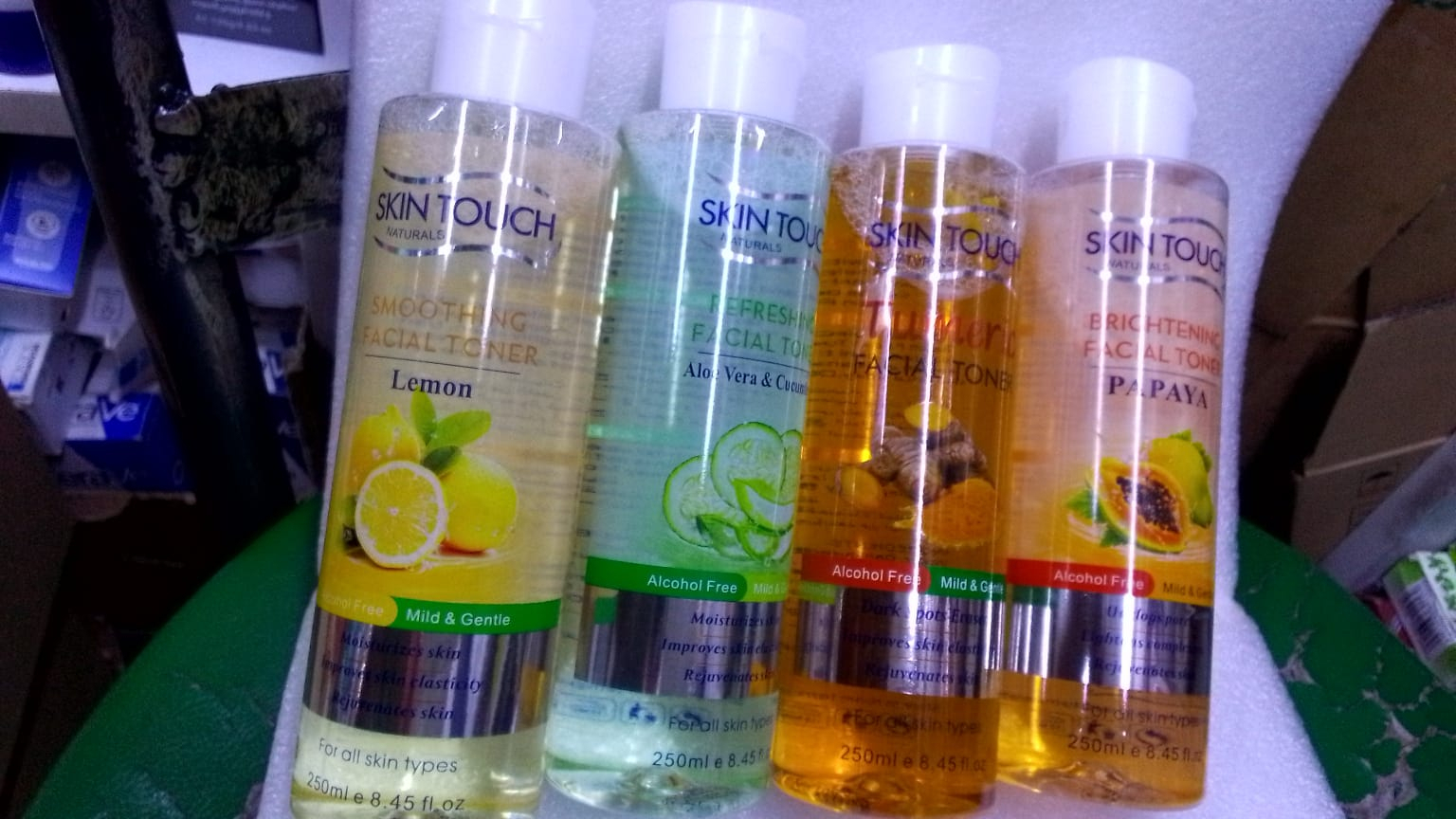 The Skin Touch Naturals Facial Toner Collection is a refreshing skincare range designed to cleanse, tone, and revitalize the skin.