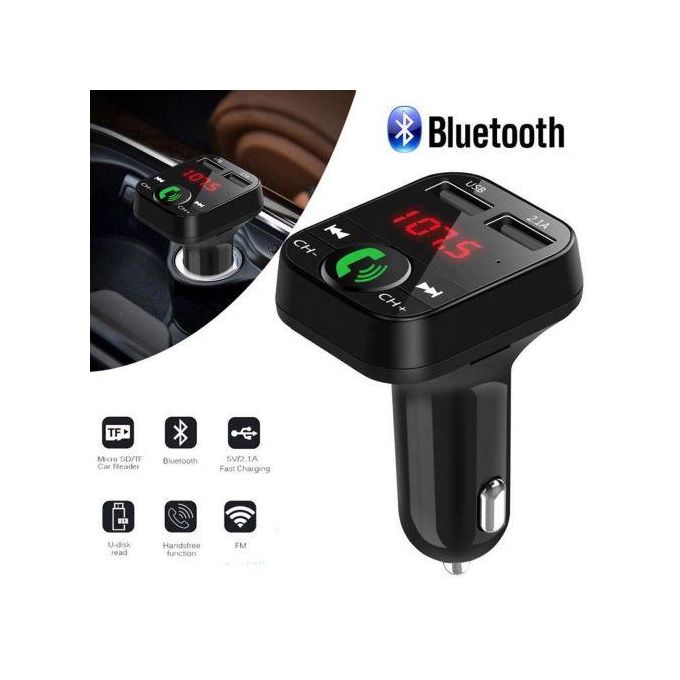 Car USB Charger Bluetooth FM Transmit MP3 Player