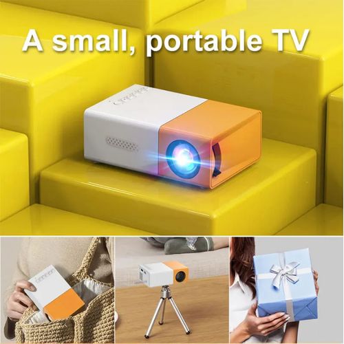 YG 300 mini LED LCD pocket projector 1080p USB multimedia game movie Vedio portable home theater media play 3d effect projector