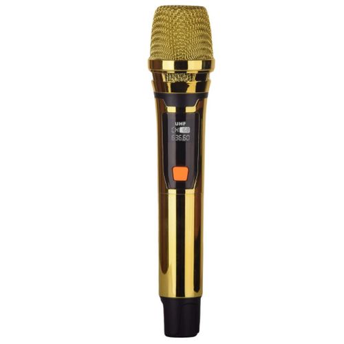 A Pair Wireless Microphone, Handheld Dynamic Microphone Wireless Mic System Set with Rechargeable Receiver C