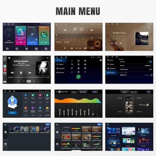 HINZ Android Car Radio, 4+64GB Double Din Touchscreen, FREE Reverse Camera, Wireless CarPlay, Android Auto, GPS, WiFi, FM Radio, Bluetooth, Dual USB