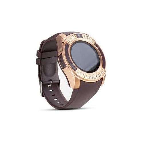 Y1 Bluetooth SPORT V8 Wrist Smartwatch GSM SD SIM CARD SLOT - Gold