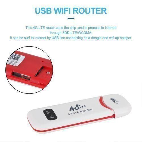 4G LTE Wireless USB MIFI/UFI Dongle Mobile Broadband 150Mbps Modem Stick 4G Sim Card Wireless Router Home Office Wireless WiFi Adapter