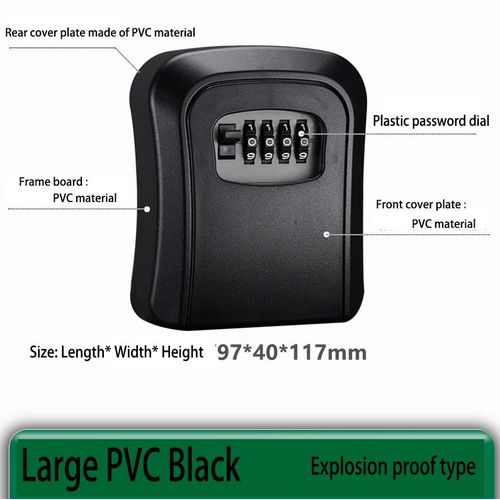 YWZX 4-digit password key cash storage box hidden key lock