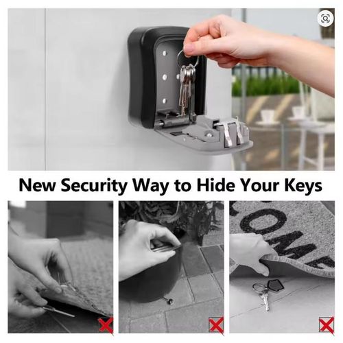 YWZX 4-digit password key cash storage box hidden key lock