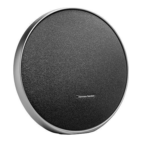 Harman Kardon Onyx Studio 9 - Portable Stereo Bluetooth Home Speaker with Built-in Battery and USB Charging, self-Tuning, and Multi-Speaker Connection by Auracast - Black