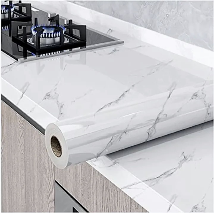 Self adhesive marble profile vinyl contact paper  Size 60cm by 3m .Realistic Marble Effect: Provides a luxurious and modern look. Self-Adhesive & Peel-and-Stick: Easy to apply