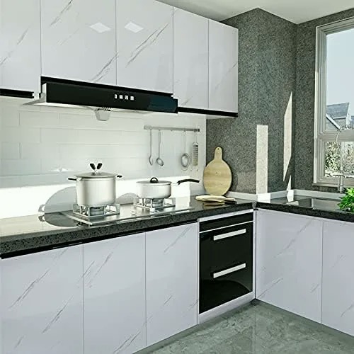 Self adhesive marble profile vinyl contact paper  Size 60cm by 3m .Realistic Marble Effect: Provides a luxurious and modern look. Self-Adhesive & Peel-and-Stick: Easy to apply