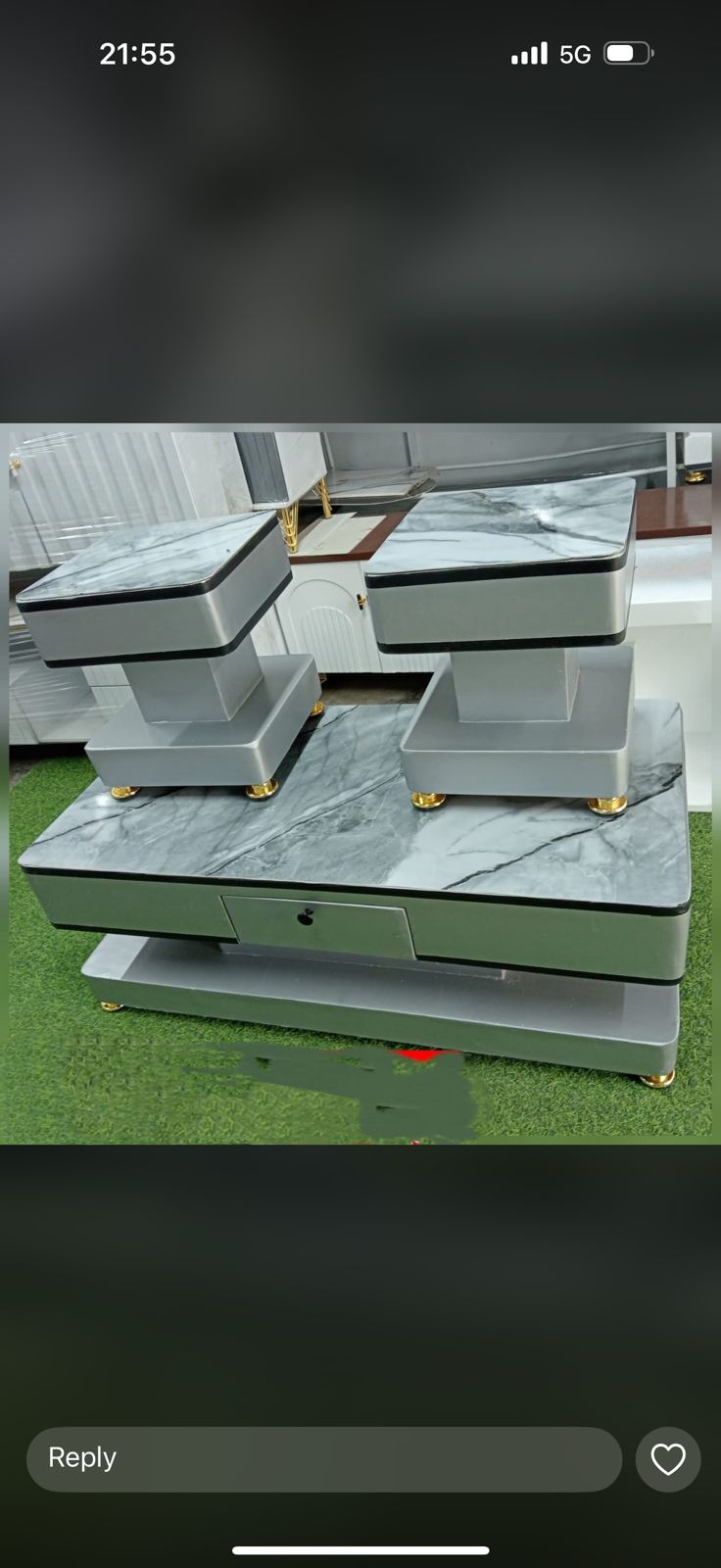 ✨ Modern Coffee Table with Glass/Marble Top & 2 Stools ✨

Upgrade your living space with this elegant and space-saving coffee table set designed to add a modern touch to your home décor. Comes with 2