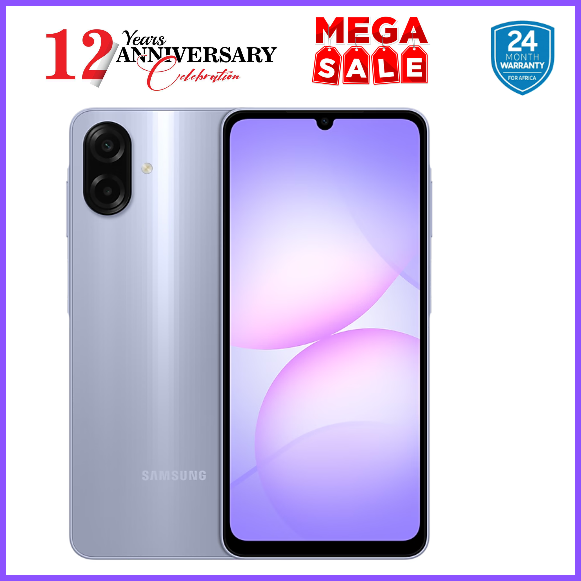 {ANNIVESARY SALES OFFERS}🔥🔥🔥!!Samsung Galaxy A07 128GB+4GB MTK Helio G99 6.7" 90Hz 50MP AI Camera 5000mAh 25W Android 15 IP54 Waterproof Type-C Charge Smart Phones 6X OS Upgrades phone