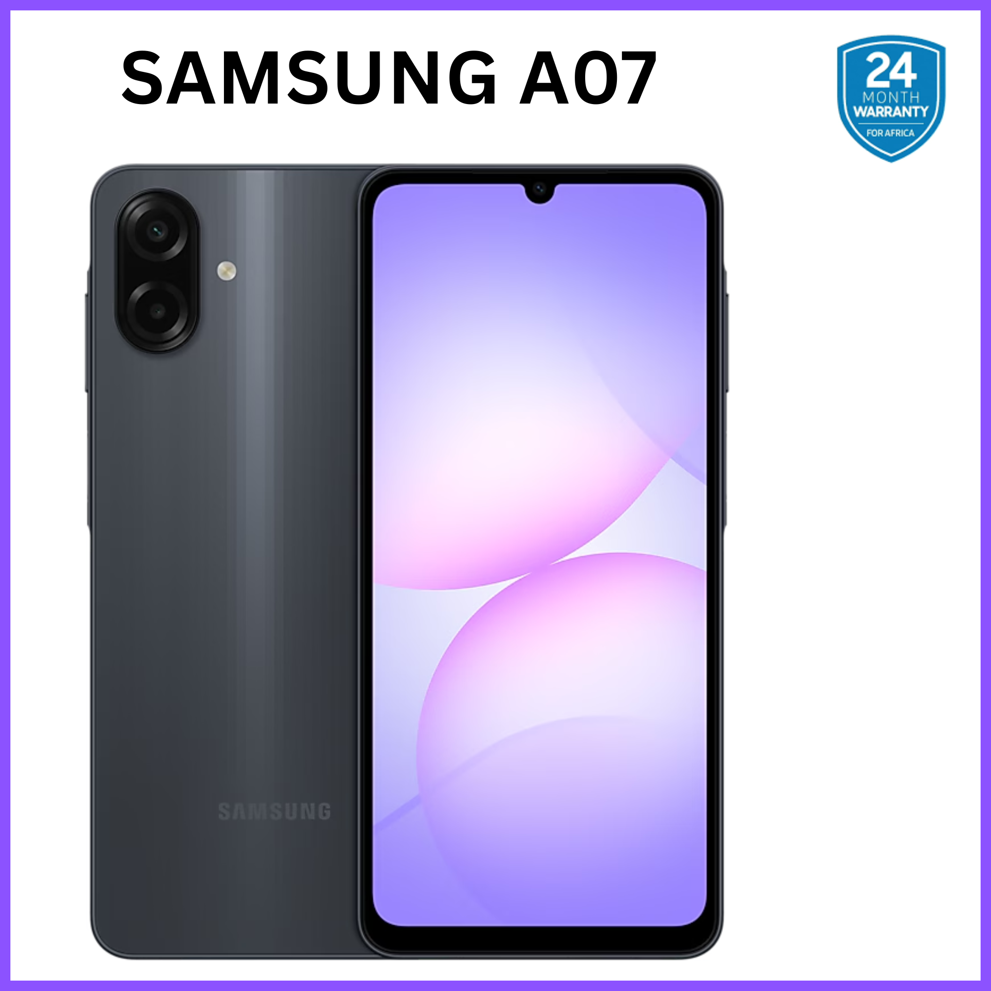 {ANNIVESARY SALES OFFERS}🔥🔥🔥!!Samsung Galaxy A07 128GB+4GB MTK Helio G99 6.7" 90Hz 50MP AI Camera 5000mAh 25W Android 15 IP54 Waterproof Type-C Charge Smart Phones 6X OS Upgrades phone