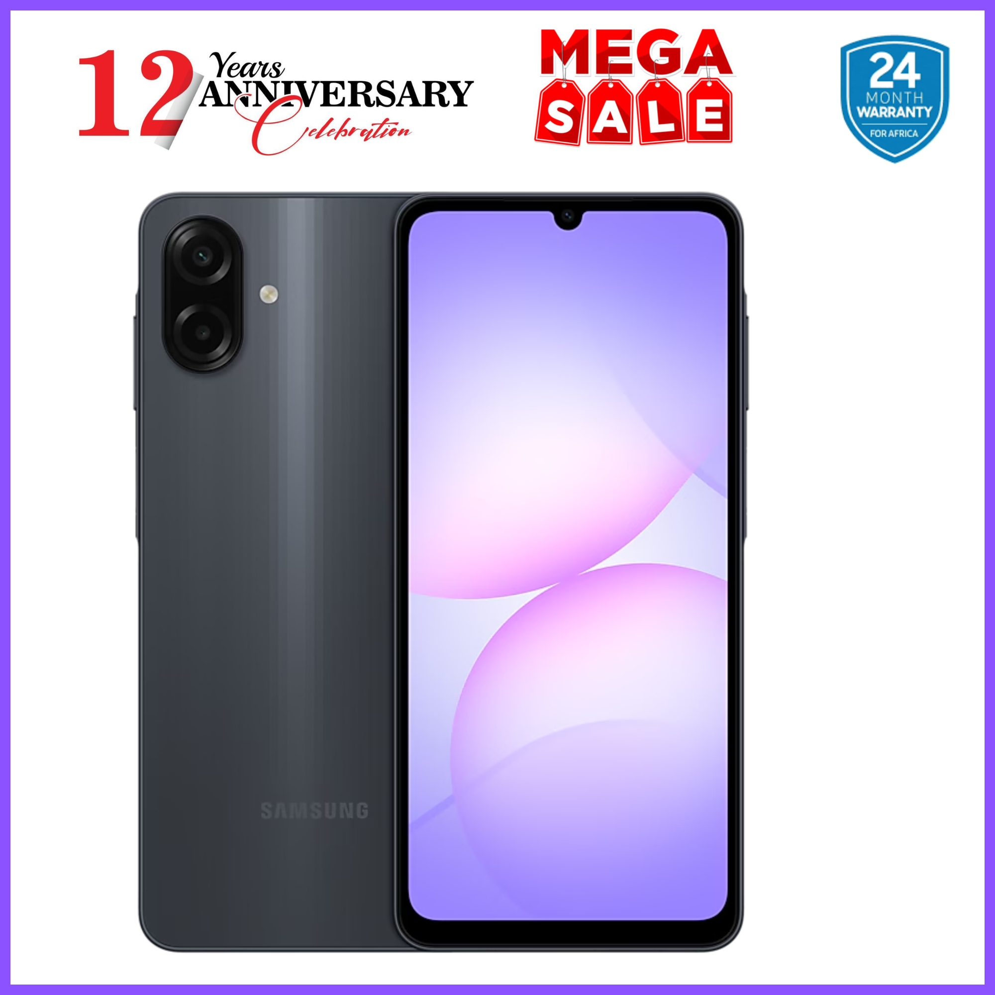 {ANNIVESARY SALES OFFERS}🔥🔥🔥!!Samsung Galaxy A07 128GB+4GB MTK Helio G99 6.7" 90Hz 50MP AI Camera 5000mAh 25W Android 15 IP54 Waterproof Type-C Charge Smart Phones 6X OS Upgrades phone