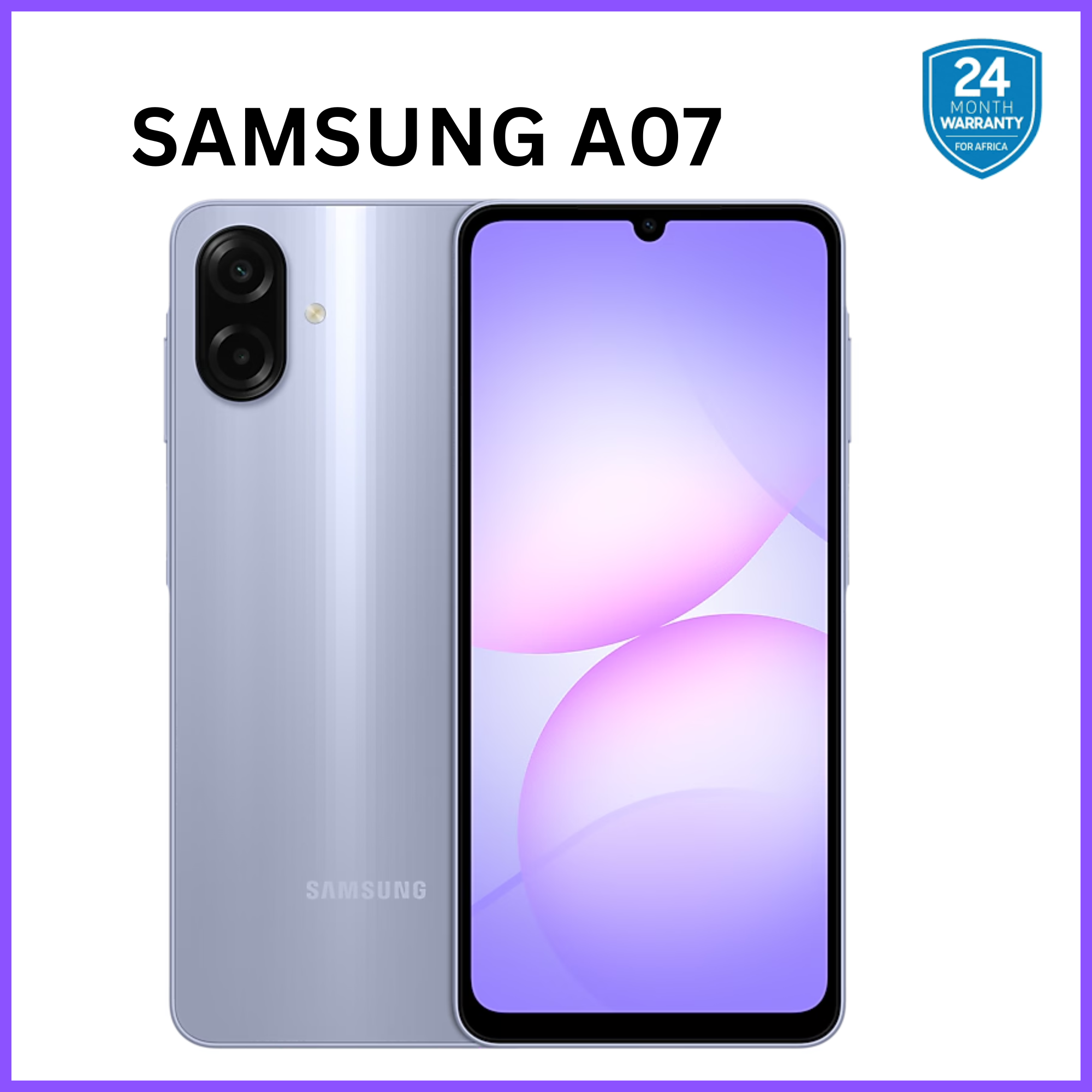 {ANNIVESARY SALES OFFERS}🔥🔥🔥!!Samsung Galaxy A07 128GB+4GB MTK Helio G99 6.7" 90Hz 50MP AI Camera 5000mAh 25W Android 15 IP54 Waterproof Type-C Charge Smart Phones 6X OS Upgrades phone