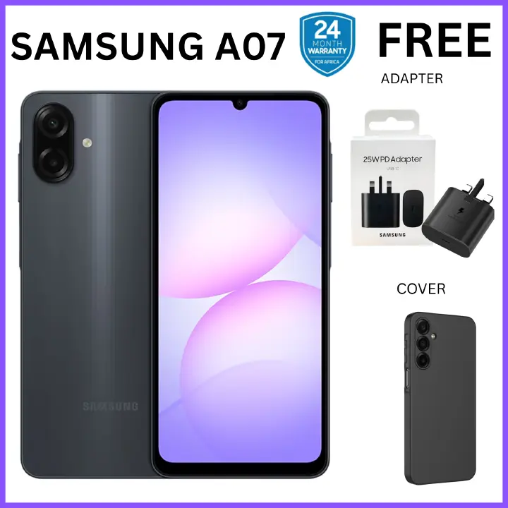 {ANNIVESARY SALES OFFERS}🔥🔥🔥!!Samsung Galaxy A07 64GB+4GB MTK Helio G99 6.7" 90Hz 50MP AI Camera 5000mAh 25W Android 15 IP54 Waterproof Type-C Charge Smart Phones 6X OS Upgrades phone