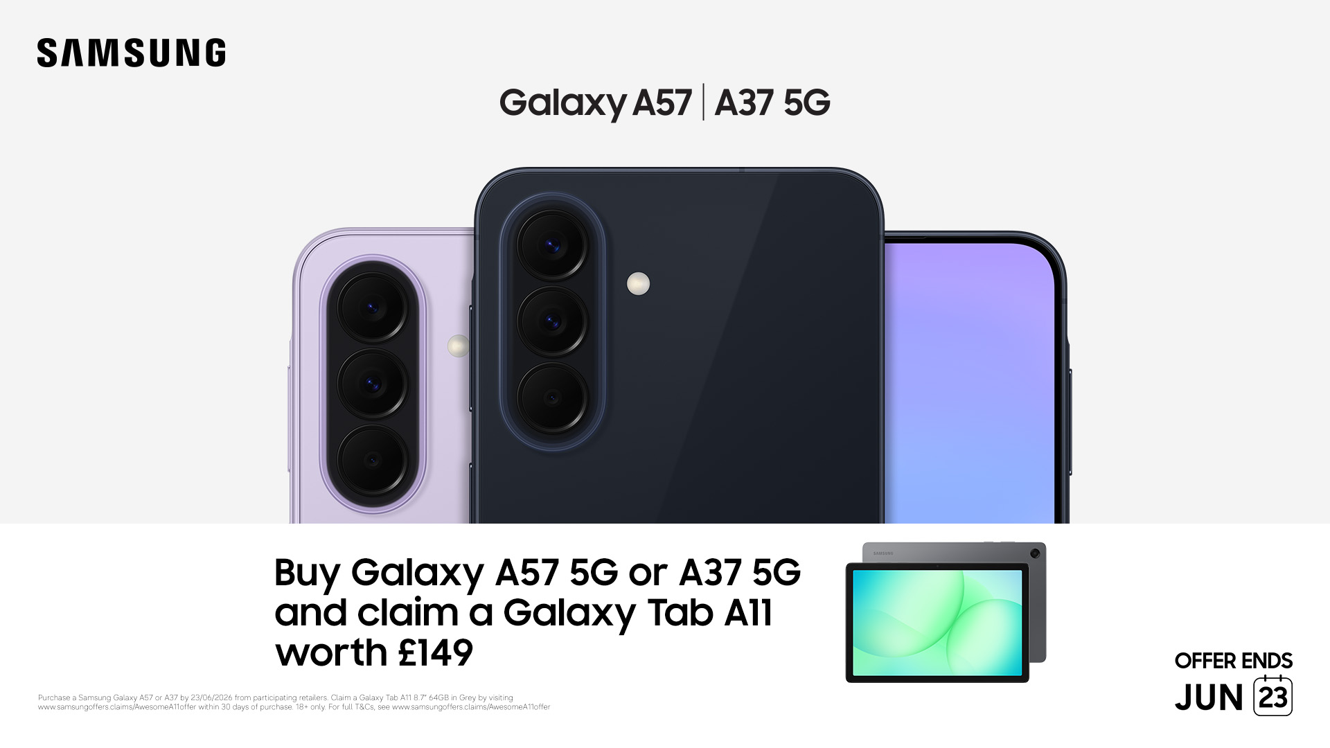 Samsung Galaxy A37 5G Smartphone, 256GB Storage, 8GB RAM, 50MP Camera, 6.7 Inch FHD+ Display, Fast 5G Android Phone, Long Battery Life, Dual SIM Mobile