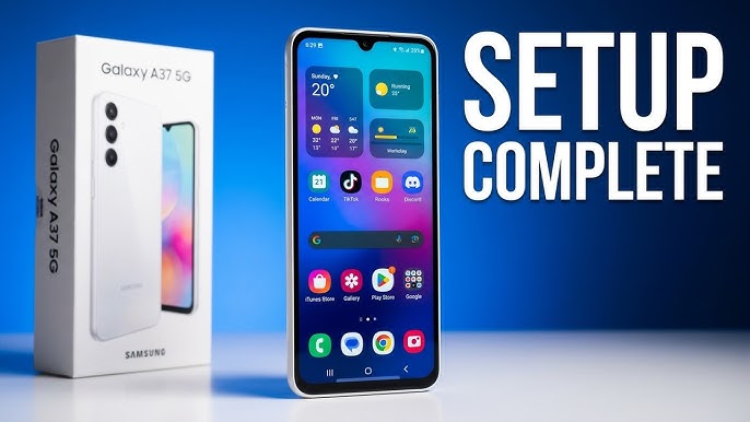 Samsung Galaxy A37 5G Smartphone, 256GB Storage, 8GB RAM, 50MP Camera, 6.7 Inch FHD+ Display, Fast 5G Android Phone, Long Battery Life, Dual SIM Mobile