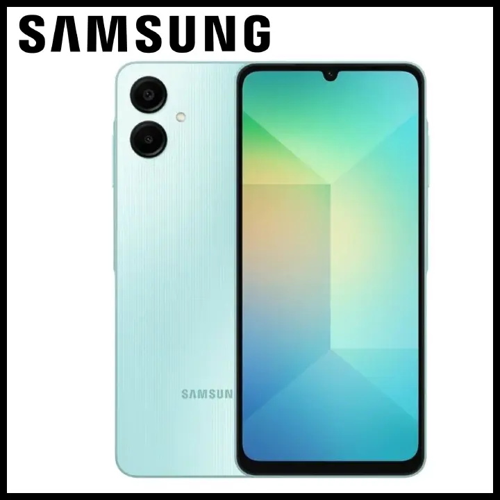 Brand New Samsung Galaxy A06 128GB+4GB MTK Helio G85 (12nm) 50MP Dual Camera 6.7" Large Display 5000mAh 25W Type-C Charge Android 14 Smart Phones Side Fingerprint Unlock phone