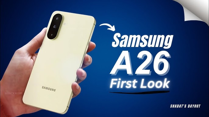 Brand New Samsung Galaxy A26 5G 256GB+8GB 6.7" 120Hz AMOLED Display 50MP Triple Camera Android 15 Exynos 1380 (5nm) IP67 Dust Water Resistant 5000mAh 25W Type-C Smart Phones