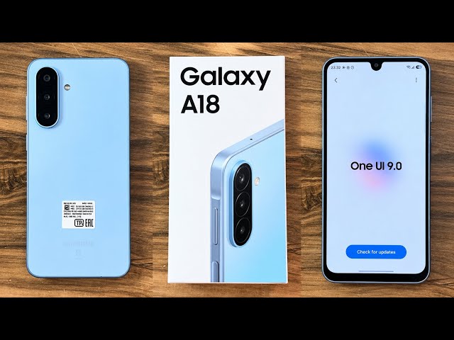 Brand New Samsung Galaxy A18 128GB+4GB 6.7" Super AMOLED Display Mediatek Helio G99 50MP Triple Camera IP54 Waterproof 5000mAh 25W Android 15 Type-C AI Smart Phones Samsung A18 phone