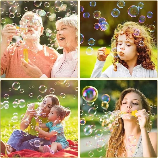 Kids Cartoon Mini Bubble Wand Toy Multi-Color Children’s Soap Bubble Stick Tube Blower Outdoor Fun Party Play Bubble Maker Safe Lightweight Portable Bubble Toy for Kids Entertainment and Outdoor Activ