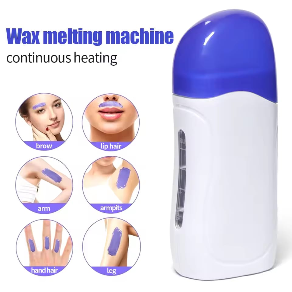 Portable Wax Heater Machine Rapid Heating Waxing Device Electric Hair Removal Wax Warmer Epilator Professional Salon Home Use Wax Melting Pot for Depilatory Waxing Treatment