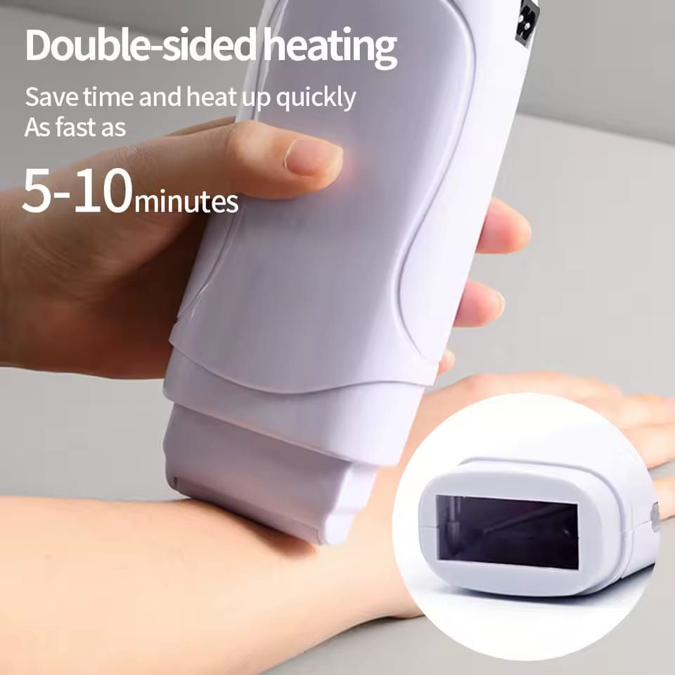 Portable Wax Heater Machine Rapid Heating Waxing Device Electric Hair Removal Wax Warmer Epilator Professional Salon Home Use Wax Melting Pot for Depilatory Waxing Treatment