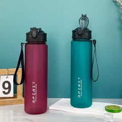 800ml Spirit Motivational Sports Water Bottle with Time Marker Leak-Proof BPA-Free Fitness Drinking Cup Portable Gym Outdoor Hydration Bottle for Running Travel and Daily Use