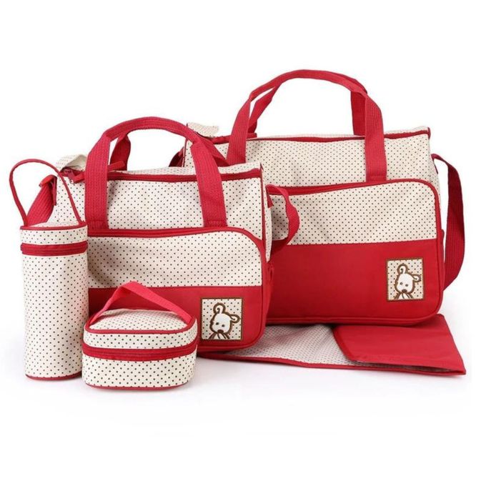 5-in-1 Waterproof Microfiber Baby Diaper Bag Set -