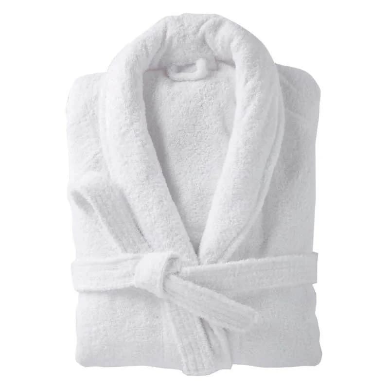 Bathrobes Long Shawl Collar Plush Robe Unisex bathroom accessories Soft & cozy Wrap Over Style With Detachable Outer Belt Hanging Loop Soft Touch
