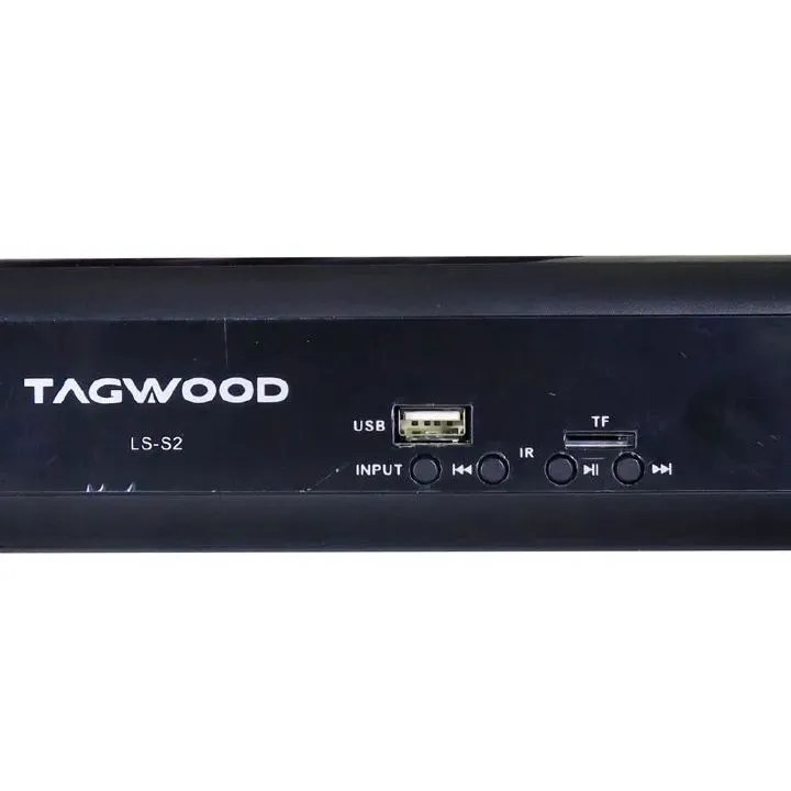 Tagwood 12000W 2.1CH Multimedia Bluetooth Woofer Speaker System Subwoofer Soundbar BT/USB/SD/FM AC/DC System Soundbar with Remote Control S2 Speaker bass Soundbar system Sound bar system