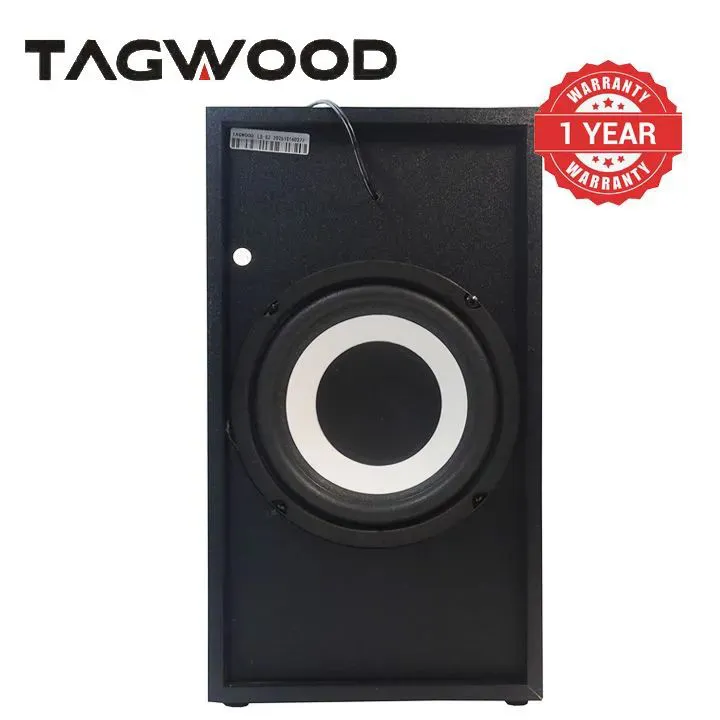Tagwood 12000W 2.1CH Multimedia Bluetooth Woofer Speaker System Subwoofer Soundbar BT/USB/SD/FM AC/DC System Soundbar with Remote Control S2 Speaker bass Soundbar system Sound bar system