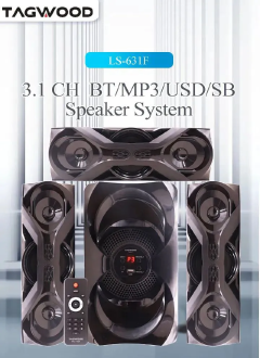 Tagwood 631F 3.1CH Woofer Subwoofer Bluetooth Cinema Home theater System Bluetooth Hi-Fi Speaker Speaker System Speaker bass speaker woofer BT/USB/SD/FM