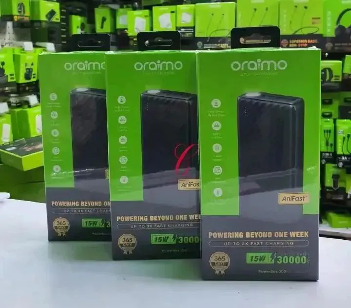 Oraimo Power Bank  30000mAh 27000mAh 10000mAh 15W Fast Charging Type-C Port Portable External Battery for Smartphones Smart Phones Tablets Laptops & Accessories Multi-Layer Protection Slim  PowerBank