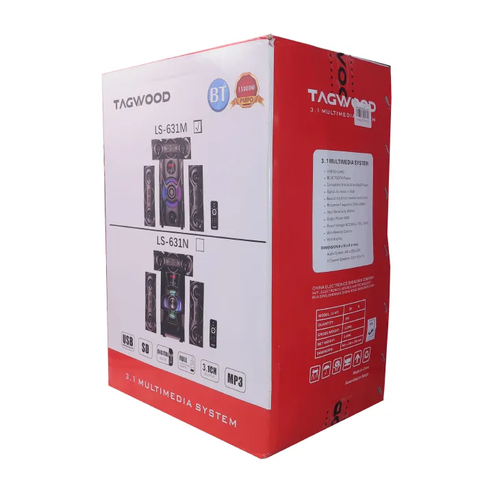 Tagwood 13000W 631M 3.1CH Woofer Subwoofer Bluetooth Cinema Home theater System Bluetooth Hi-Fi Speaker Speaker System woofer