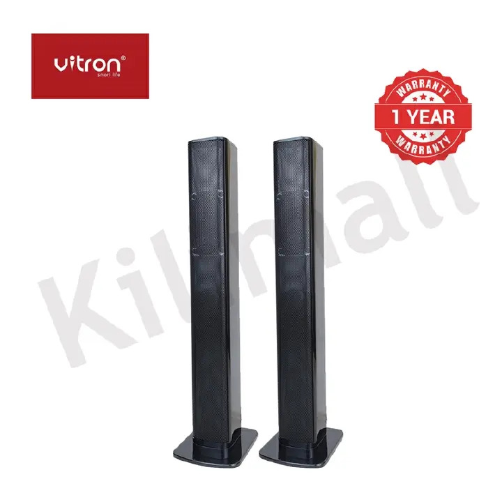 Vitron 9000W Bluetooth Soundbar 2.1CH Multimedia Woofer Speaker System V527 Subwoofer Sound Bar BT/USB/SD/FM Subwoofer Home Audilo System Soundbar with Remote Control