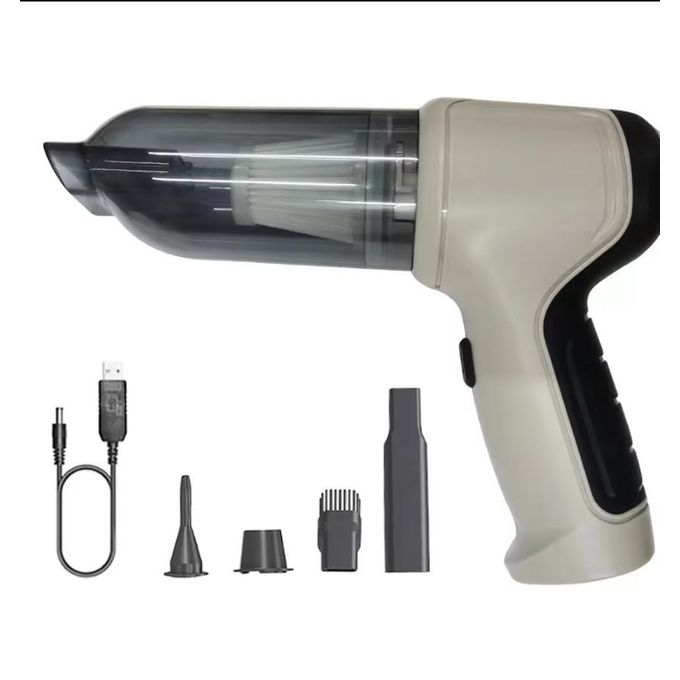 2-in-1 Wireless Car Vacuum Cleaner & Air Duster - 21000PA Suction, Portable, Rechargeable, Compact