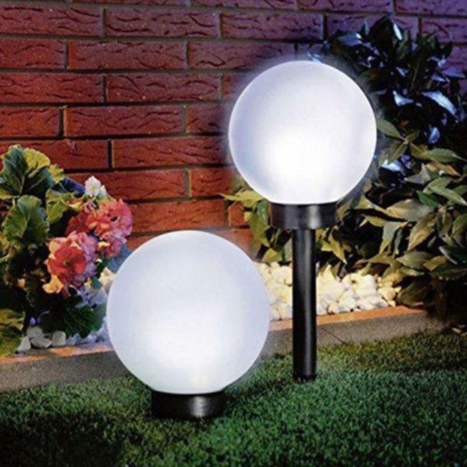 6-Piece Outdoor Solar Ball Stake Lights - Waterproof LED Globe Garden Lights - Decorative Solar Pathway Lighting for Lawn, Patio, Yard, and Walkways
