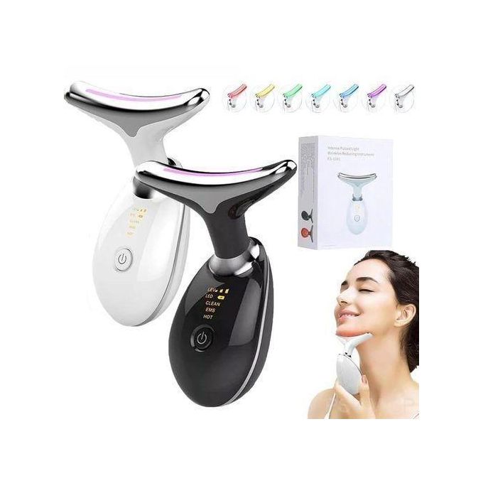 Neck And Face Lifting Device, Skin Tightening And Wrinkle Remover, LED EMS Heat Therapy Beauty Device