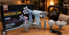 JY-680 Handheld Multi-Head Multi-Functional Massage Gun -6 heads