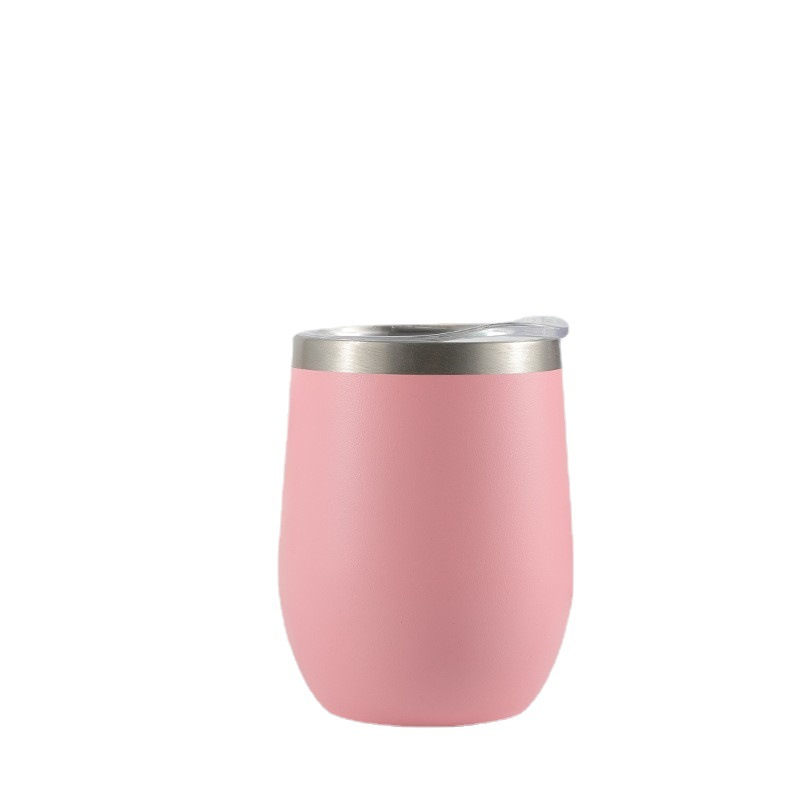 12oz Eggshell Cup Stainless Steel Thermos Bottle Portable Coffee Cups Water Bottle Travel Household Office School Drinking Tools
