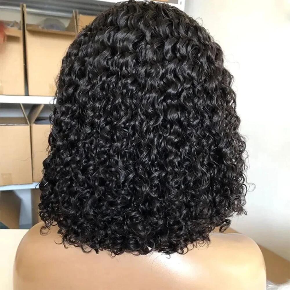 Deep Wave Bob Wig 13x4 Deep Curly Wig Human Hair 13×6 Lace Frontal Wigs 250 Density Glueless Wigs