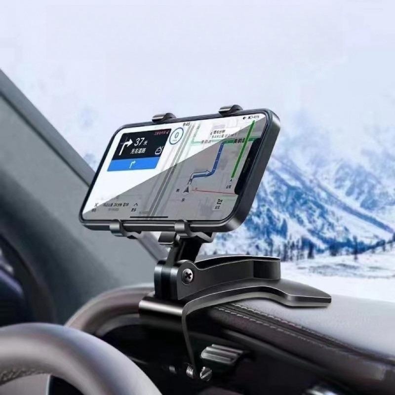New Dashboard Car Phone Holder 360 Degree Mobile Smartphone Stands Rear View Mirror Sun Visor in Car GPS Navigation Bracket