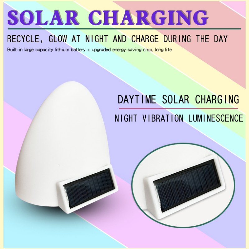 Adornment lamp cute cartoon Cat's ears (Steamed cat-ear shaped bread) decoration solar energy charging free lamp car exterior decoration modification