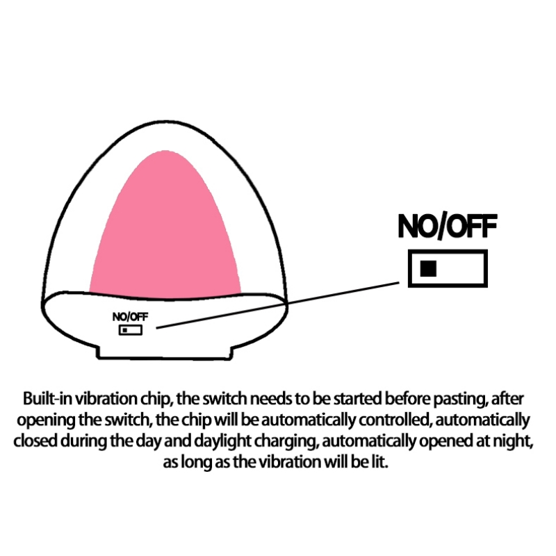 Adornment lamp cute cartoon Cat's ears (Steamed cat-ear shaped bread) decoration solar energy charging free lamp car exterior decoration modification